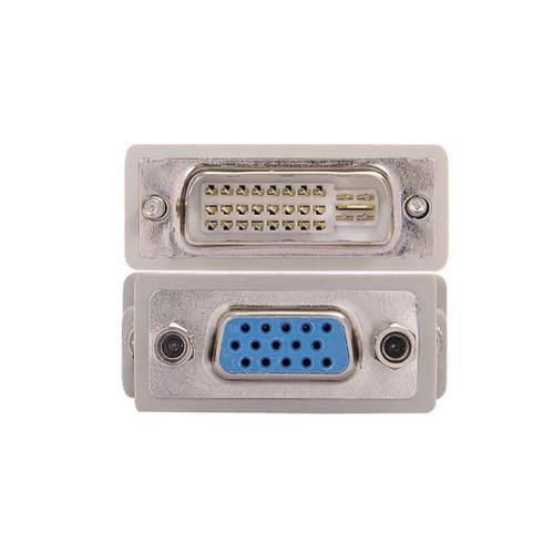 Convertisseur adaptateur de prise DVI D mâle vers VGA femelle, convertisseur adaptateur VGA vers DVI/24 + 1 broche mâle vers VGA femelle