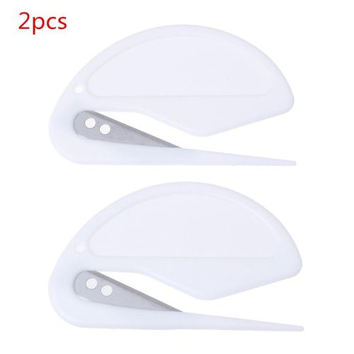 Mini Ouvre-Lettres En Plastique, 2/4 Pièces, Lettres Tranchantes, Ouvre-Enveloppe, Papiers De Sécurité, Lame De Coupe Protégée, Équipement De Bureau