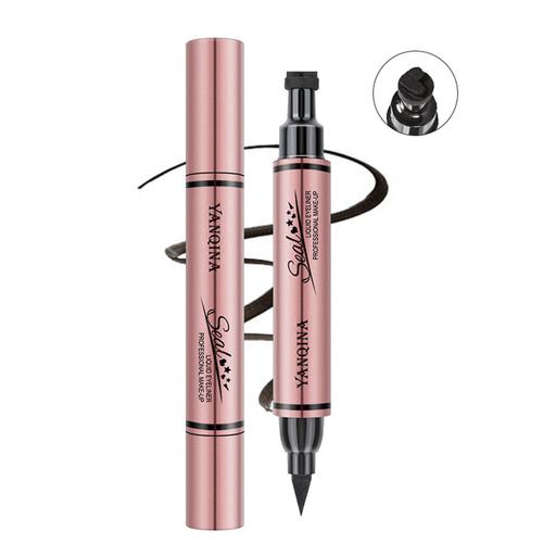 2in1 Winged Stamp Eyeliner Imperméable Maquillage Eye Liner Pencil Liquid Eyeliner 