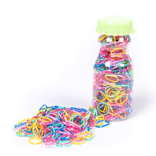 130/260 Mini élastiques Bandes élastiques Jetable Lfor Enfants Cheveux Tresses Cheveux
