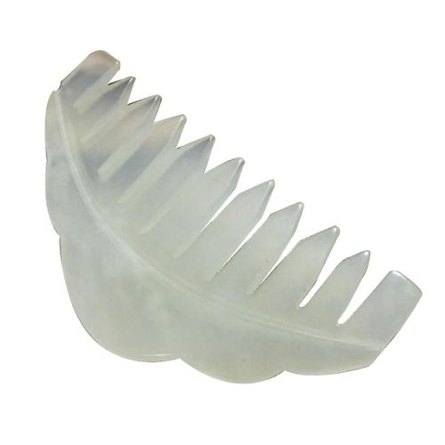 Pierre De Jade Naturelle Gua Sha Peigne De Massage Pour La Tête Acpuncture Pressothérapie Scraper Masseur Soulagement Du Stress Relax Pour Outil De Soins De Santé