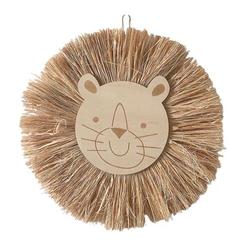 Cute Animal For Head Hanging Decor Nordic Hand Woven Wall-mounted For Children R
