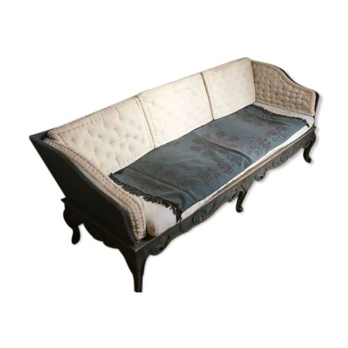 Canap Style Gustavien En Bois Vert