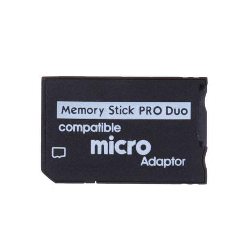 Adaptateur Micro Sd Sdhc Tf À Ms Pro Du Pour Caméra Psp, Lecteur De Carte Ms Pro Duo, Convertisseur Haute Vitesse