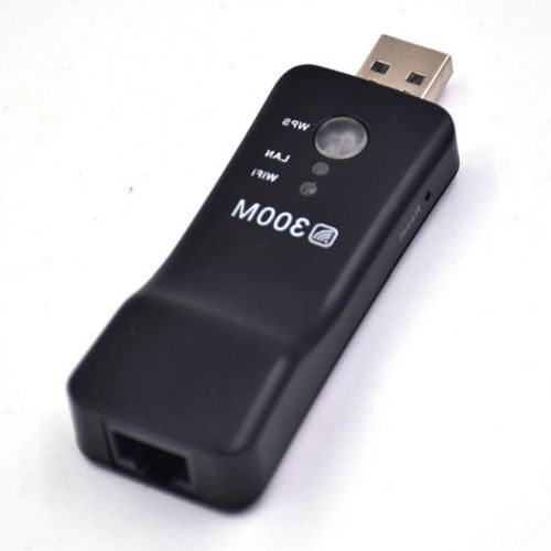 Adaptateur Wifi sans fil universel pour TV, carte réseau RJ-45 WPS, répéteur Wi-fi 300Mbps, Mode AP