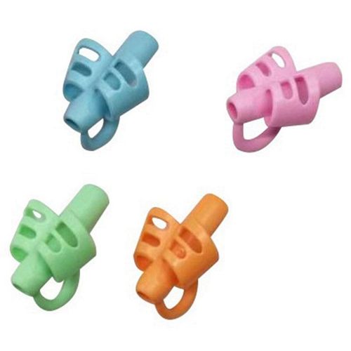 Nouveau-4 Pcs Trois Doigtiers Tenue Stylo Correcteur De Posture D'écriture Pour Enfants Silicone Auxiliaire Porte-Stylo