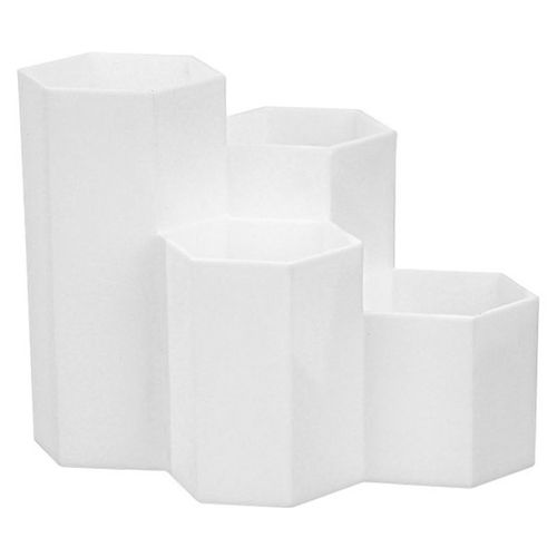 Nouveau Porte-Stylo Hexagonal Créatif, Boîte De Rangement De Bureau, Boîte À Crayons Design À Compartiments En Nid D'abeille