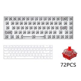 Rechargeable Bluetooth Fil Sans Fil Mécanique 68 Touches Clavier