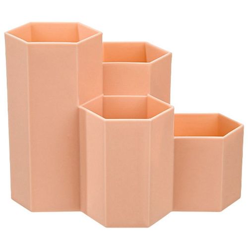 Porte-Stylo Hexagonal Multifonctionnel, Boîte De Rangement Pour Crayons, Papeterie De Bureau, Design Nid D'abeille Hexagonal