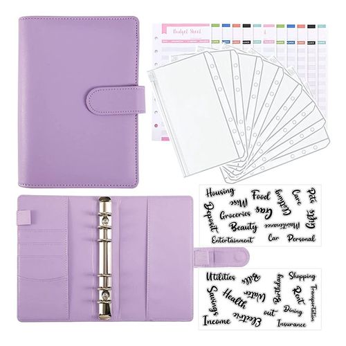 Nouvelles Enveloppes De Fonds Pour La Planification De L'argent, Classeur De Budget A6, Pochettes De Reliure, Feuilles De Budget De Frais, Organisateur De Portefeuille D'argent