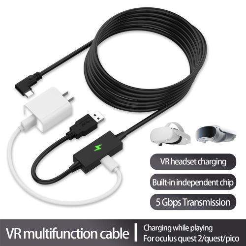 Cable USB 3.2 Type C de 5M pour recharge rapide et transfert de donnees compatible avec Oculus Quest 2 Link USB-C Meta Quest Pro Pico3 4