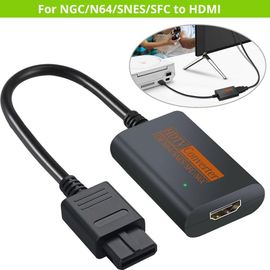 Adaptateur Convertisseur Pour Console De Jeu Hd 1080p Vers Hdmi, Compatible Avec Nintendo 64 N64/Snes/Sfc/Ngc
