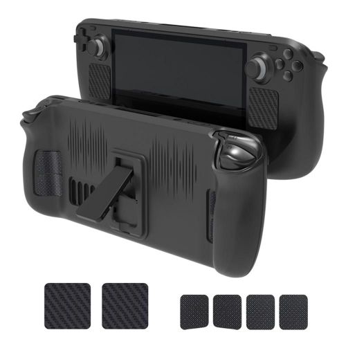 Housse De Protection Pour Console De Jeux, Avec Support, Autocollants Pour Boutons Tactiles, Compatible Avec Steam Deck, Sd016