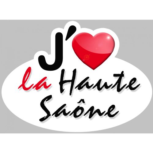J'aime La Haute-Saône (5x3.7cm) - Sticker/Autocollant