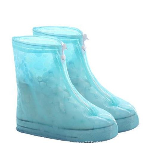 Couvre-Bottes En Caoutchouc Imperméables Et Coordonnantes Pour Hommes Et Femmes,Couvre-Chaussures Réutilisables,Bottes De Pluie,Haute Qualité - Type Polka Dot Green-S