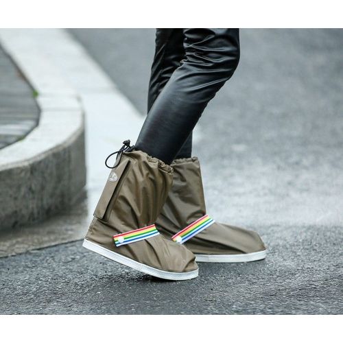 Couvre-Bottes De Protection Pour Hommes Et Femmes,Chaussures Pour Adultes,Moto,Vélo,Cyclisme,Imperméable,Couvre-Bottes De Neige,Nouvel Arrivage,2021 - Type Marron-L (For 38-39)