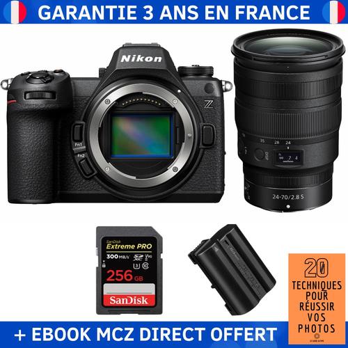 Nikon Z6 III + Z 24-70mm f/2.8 S + 1 SanDisk 256GB Extreme PRO UHS-II SDXC 300 MB/s + 1 Nikon EN-EL15c + Ebook '20 Techniques pour Réussir vos Photos' - Appareil Photo Hybride Nikon