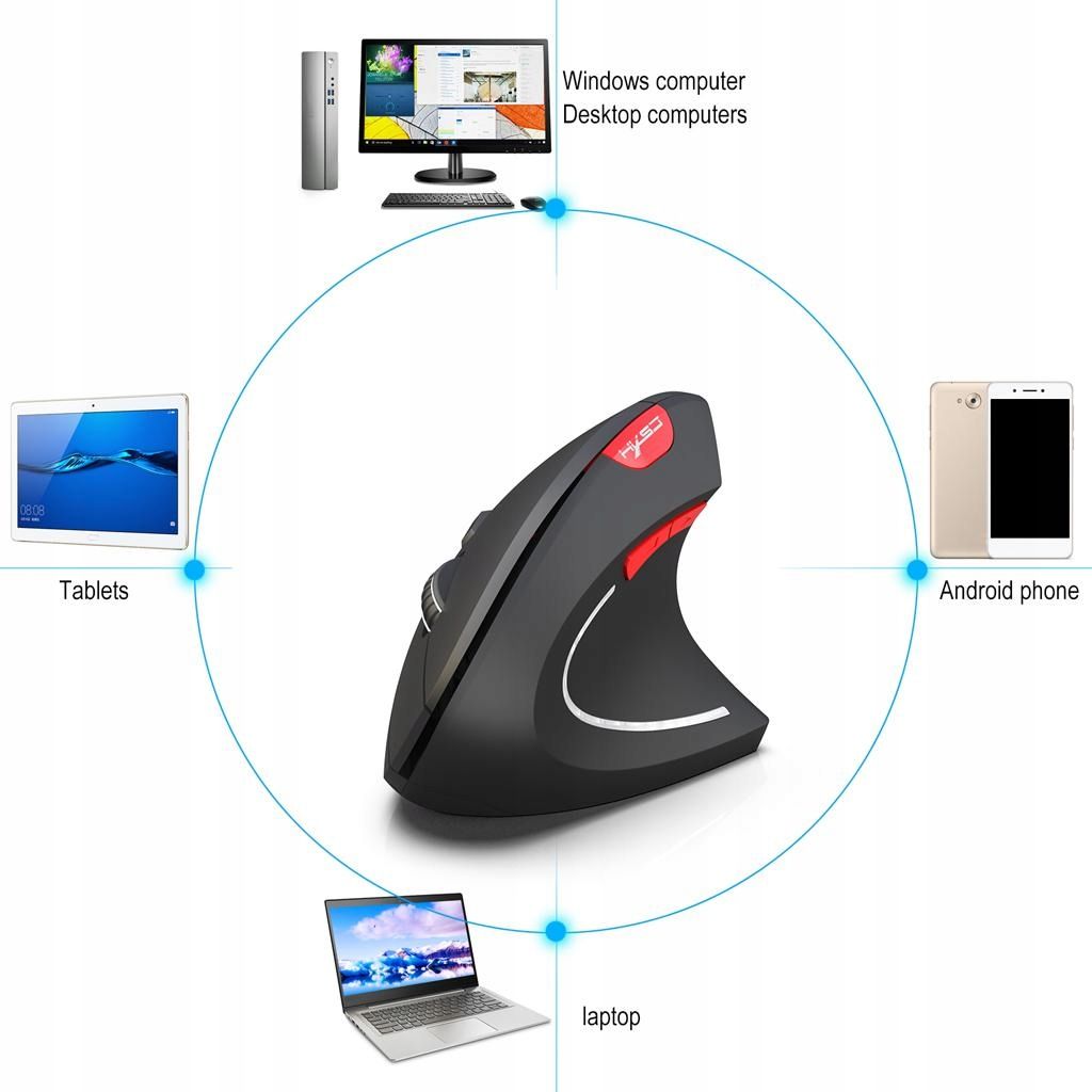 Souris verticale sans fil Bluetooth 3.0,LOG349 - 3