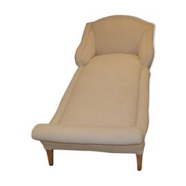 Meridienne Art Deco Beige