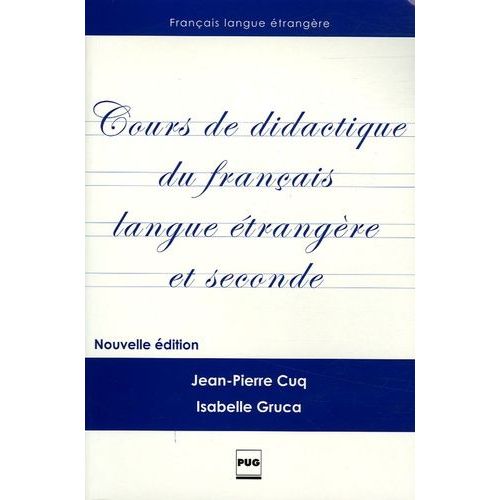Cours De Didactique Du Français Langue Étrangère Et Seconde