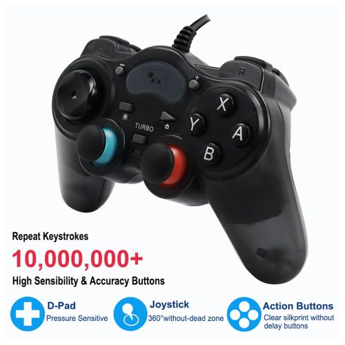 Manette De Jeu Filaire En Plastique 7 En 1 Pour Nintendo Ps3, Ps4, Switch, Pc, Pc360, Accessoires Pour Console Steam