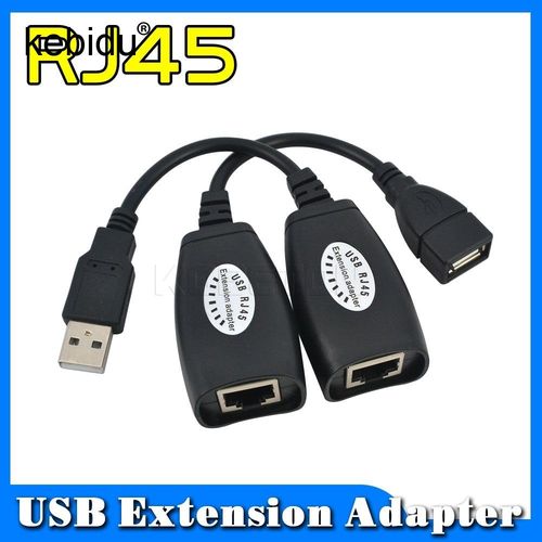 Câble USB 2.0 mâle à femelle Cat6 Cat5 Cat5e 6 Rj45 LAN Ethernet, Extension de cordon réseau, répéteur adaptateur jusqu'à 150 pieds