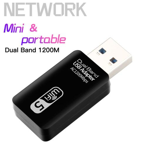 Adaptateur Wifi USB 5 Ghz, adaptateur Wi-fi 5 Ghz, Dongle d'antenne Wifi Usb, carte réseau ca Lan, Module Ethernet sans fil 5G pour PC