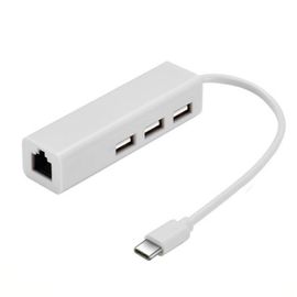 Adaptateur USB 3.1 Type C vers Ethernet, carte réseau RJ45, Hub USB 3.0, haute vitesse, pour Macbook