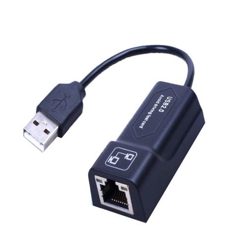 Carte réseau externe avec câble USB2.0 vers RJ45, 100Mbps, lecteur gratuit, 100M, adaptateur de réseau de Transmission