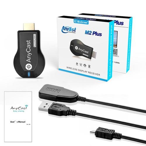 adaptateur clé TV Miracast M2 Plus, Dongle récepteur Wifi sans fil Chromecast 1080p pour ios et android