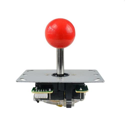 Joystick Réglable À 5 Broches Pour Borne D'arcade, Pièces De Combat Pour Jeux Vidéo, Construction Très Robuste Rouge