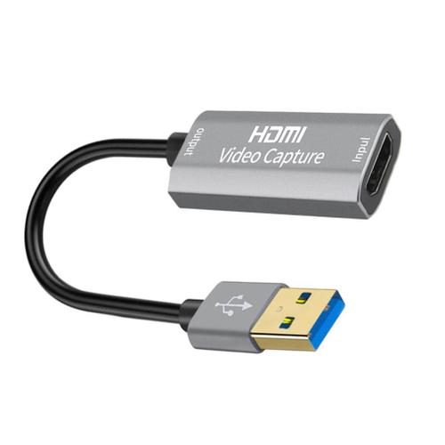 Carte d'acquisition vidéo USB 3.0 1080P 4K HDMI, boîtier d'enregistrement pour Macbook, PS4, PC, jeu, DVD, caméra