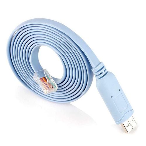 Câble USB vers RJ45 pour routeurs, bleu clair, 1.8M, 1 pièce