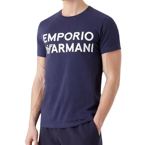 T Shirt Emporio Armani Big Front Logo Homme Rouge