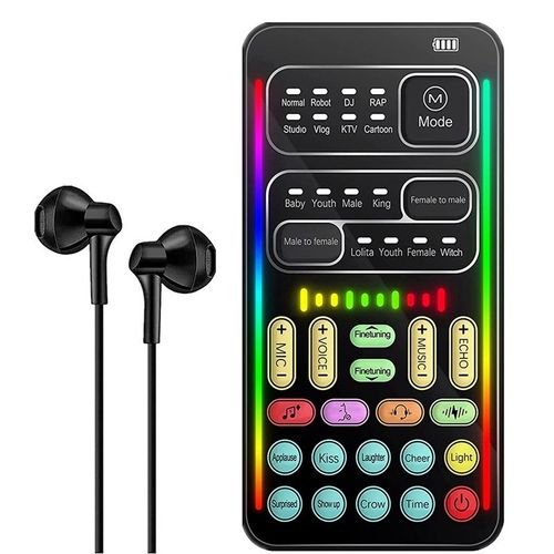 Changeur De Voix, Microphone À Main, Avec Effets Sonores, Multifonction, Machine Pour Téléphone, Commutateur (I900)