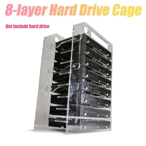 Cage De Disque Dur Hdd 8x3,5 Pouces, 3.5 Pouces, Boîtier Pour Extension De Stockage D'ordinateur Btc