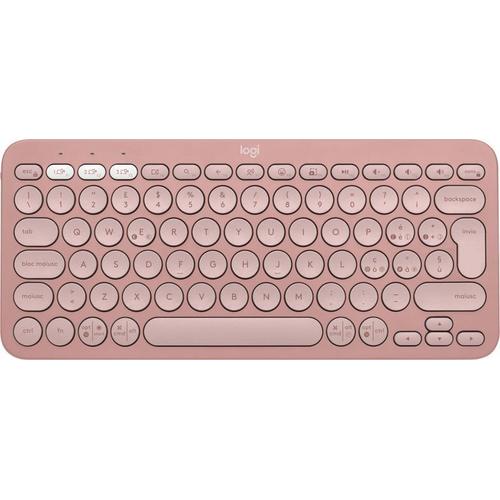 Logitech Pebble Keys 2 K380s tastiera Universale RF senza fili + Bluetooth QWERTY Italiano Rosa