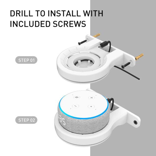Support mural pour haut-parleur intelligent Amazon Echo Dot 3e 4e Gen, support mural