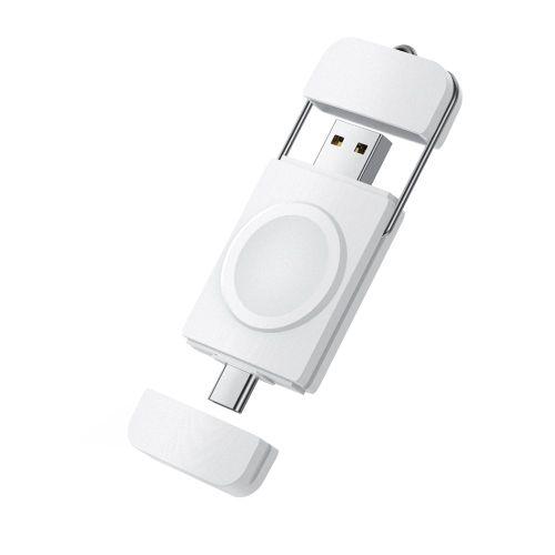 Chargeur Sans Fil Magnétique Usb Type-C 2 En 1 Pour Apple Watch Series 1 2 3 4 5 6 7 / Se Station De Charge Portable Pour Iwatch