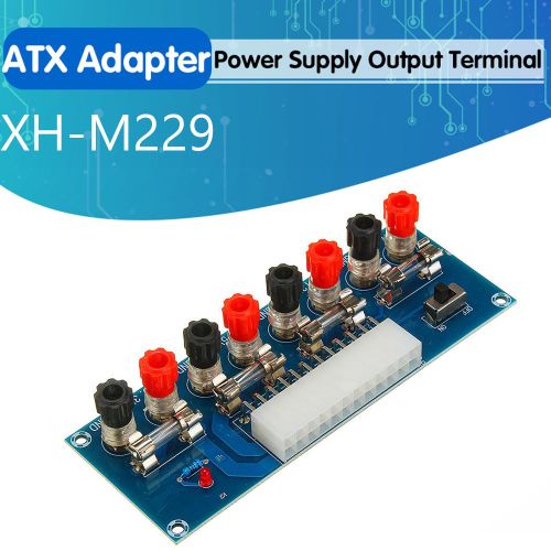 Châssis Pour Pc De Bureau, Carte Adaptateur D'alimentation Atx, Borne De Sortie 24 Broches, Module De Sortie, Accessoires D'ordinateur, Xh-M229