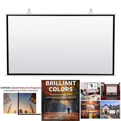 Écran de projecteur pour Home cinéma HD blanc pliable Anti-froissement