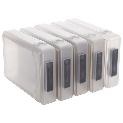 Boîte de rangement en plastique pour disque dur HDD IDE SATA 3.5 pouces, 5 pièces, boîtier gris