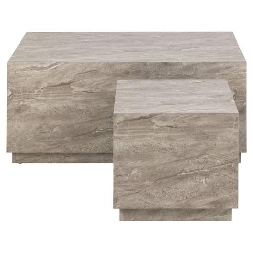 Table Basse Style Contemporain 100 Cm Gris