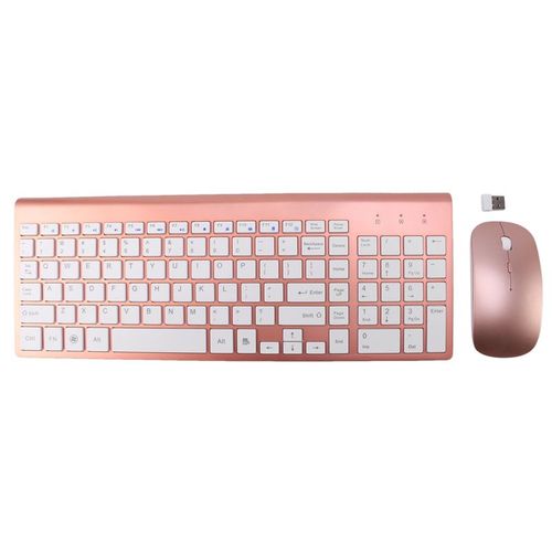 Ensemble clavier et souris sans fil 2.4GHz, 102 touches, silencieux, pour Mac, Pc, windows xp/7/10 Tv, nouveau