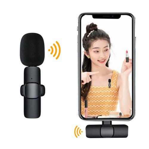 Microphone Lavalier sans fil, Portable, pour enregistrement Audio et vidéo, pour jeu en direct sous Android, téléphone Portable, appareil photo, nouveauté