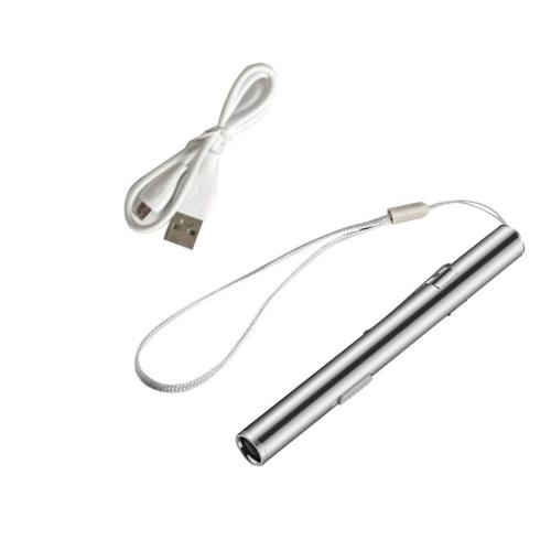 Mini lampe de poche pour soins infirmiers, stylo pratique, Rechargeable par USB, torche LED + Clip en acier inoxydable, qualité professionnelle