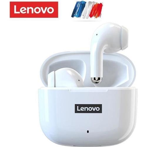 Écouteurs sans fil Bluetooth Lenovo lp40 pro - blanc
