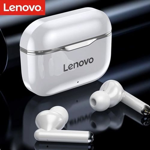 Écouteurs Lenovo LP1 True Wireless Écouteurs BT 5.0 Écouteurs stéréo TWS avec contrôle tactile