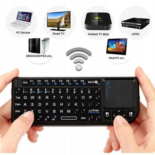 Clavier et souris sans fil Rii Mini X1 2.4G 3 en 1,LOG1815