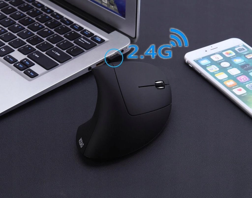 Souris verticale sans lumire Ordinateur sans fil Noteboo,LO...